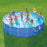 Πισίνα στρογγυλή "Mega Summer Waves" με μεταλλικό σκελετό. Διαστάσεις 457 x 122cm (πλήρες Κιτ με αξεσουάρ)