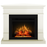 Τζάκι Γωνιακό Βανίλια με Εστία ECOFLAME 23 ", Υπέρυθρη Θέρμανση, Έγχρωμα Θέματα, Τρισδιάστατη Φλόγα και Ήχος