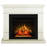 Τζάκι βανίλια, κλασικό με εστία ECOFLAME 23", 3D φλόγα, υπέρυθρη θέρμανση και ήχο